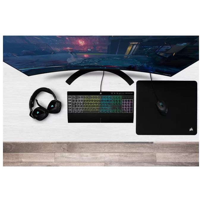 Corsair K55 Pro Tastiera Gaming a Membrana Cablata Led RGB Zone Layout IT