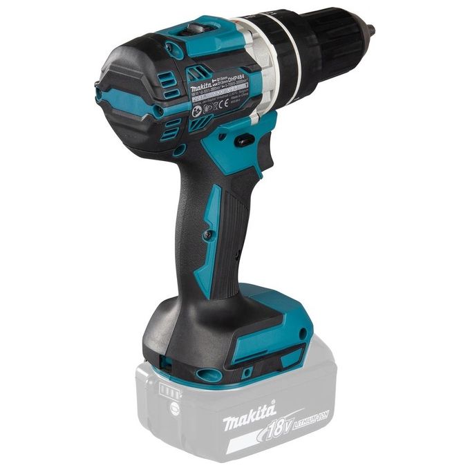 Makita Trapano Avvitatore a Percussione DHP484ZJ 18V 13mm 60Nm Motore Brushless (Batteria Non Inclusa)