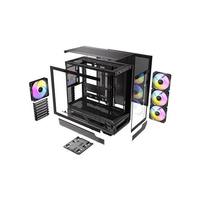 Antec C7 ARGB Supporto GPU RTX 40 4 Ventole ARGB PWM da 120mm Incluse Raffreddamento GPU Verticale Tipo C 10Gbps