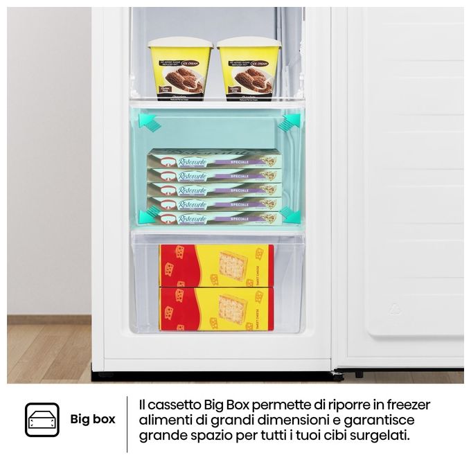 Hisense FV78D4AWE Congelatore Verticale Statico Classe E Capacita' Lorda 65 Litri Colore Bianco