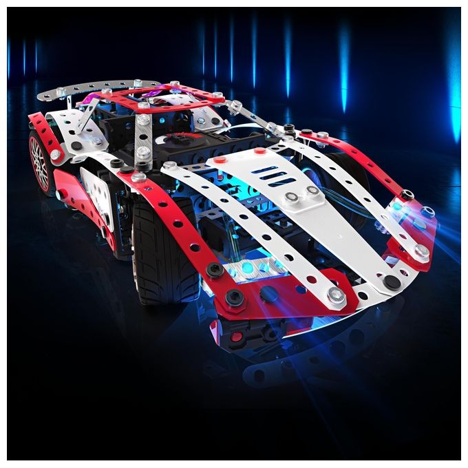 Meccano Multimodello da 25 Supercar Motorizzata Kit Di Costruzioni con 347 Pezzi Attrezzi e Fari Funzionanti