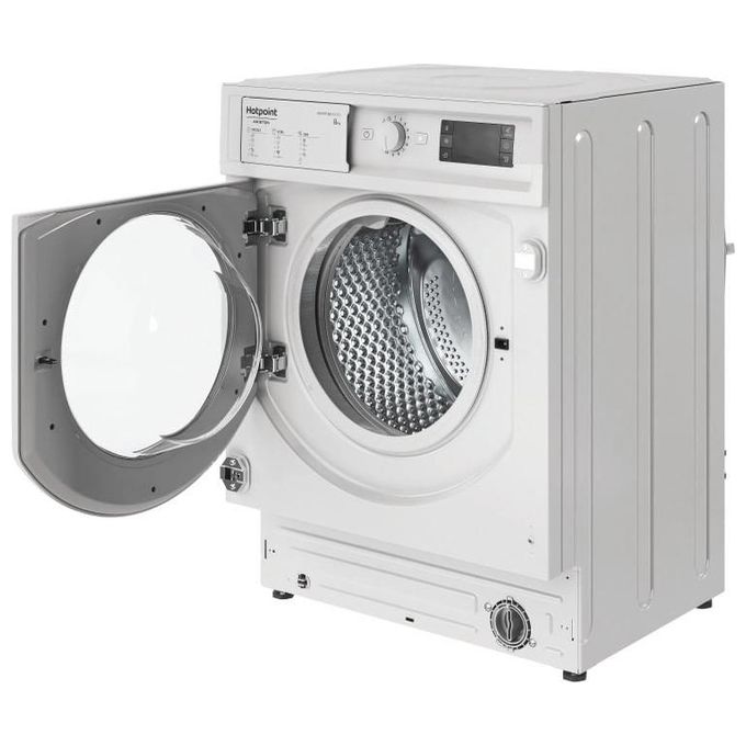 Hotpoint BI WMHG 81284 EU Lavatrice Carica Frontale da Incasso Digital Motion Technology Partenza Ritardata Classe energetica C Capacita' di carico 8 Kg Centrifuga 1200 giri Motore Inverter Woolmark