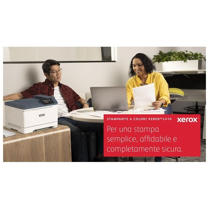 Xerox C410 A4 40 ppm Stampante Fronte-Retro PS3 PCL5e-6 2 Vassoi 251 Fogli