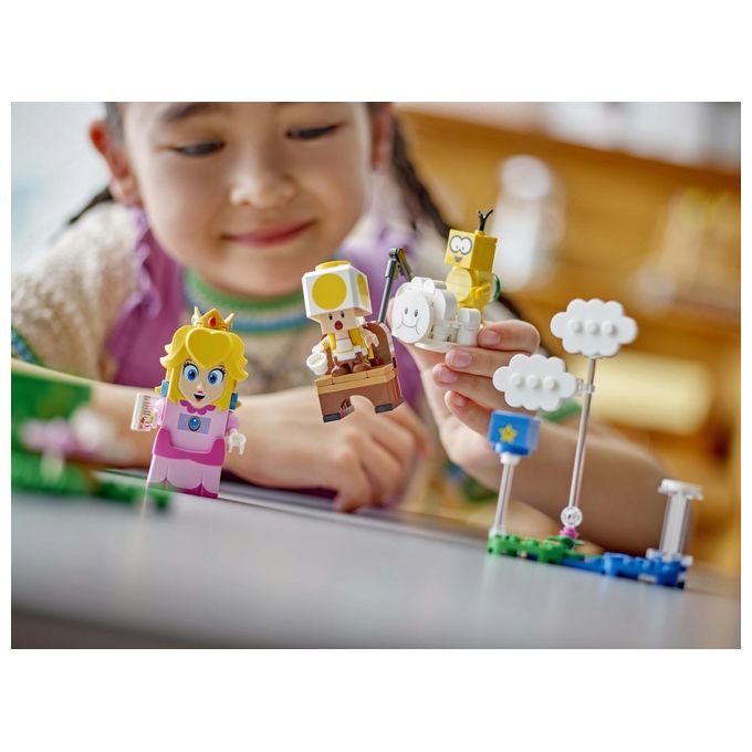 Lego Super Mario Avventure di Peach Interattiva Giocattolo con 4 Personaggi Nintendo tra cui la Principessa e un Toad Giallo