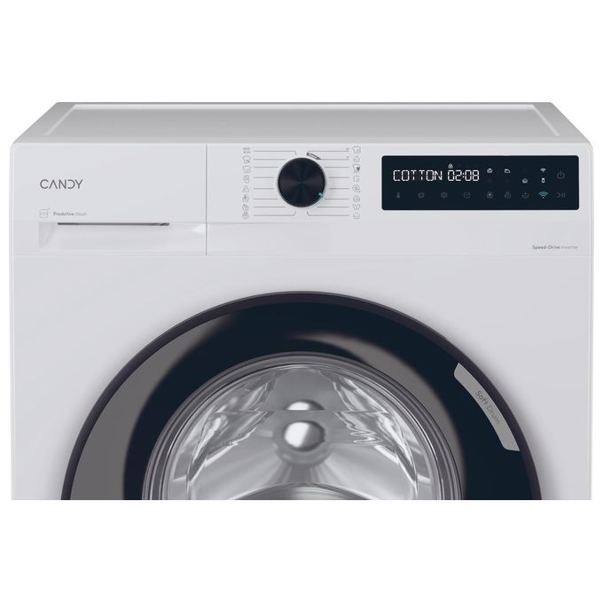 Candy BR 48B6-S ProWash 500 Lavatrice Frontale 8 Kg 1400 rpm Classe A Wi-Fi Inverter 16 Programmi (85x60x53 cm) colore Bianco