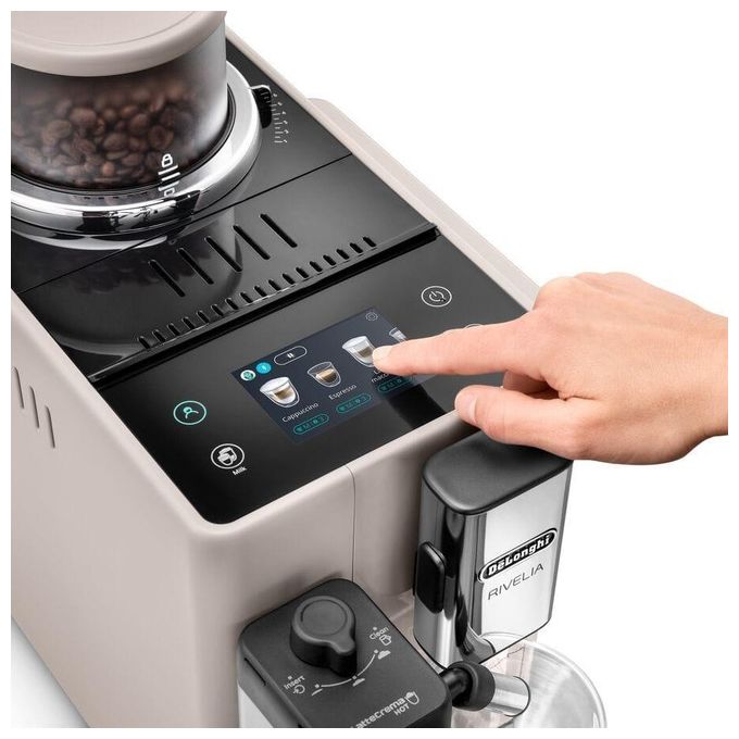 De'Longhi Rivelia EXAM440.55.BG Macchina automatica per caffe' in chicchi LatteCrema Hot