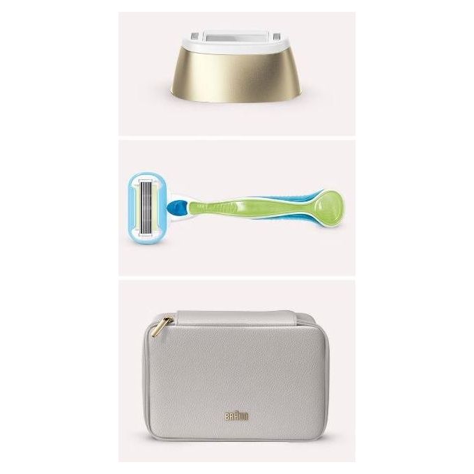 Braun PL5052 Epilatore Luce Pulsata 400.000 Impulsi 10 Livelli Intensita' 3 Modi di Utilizzo