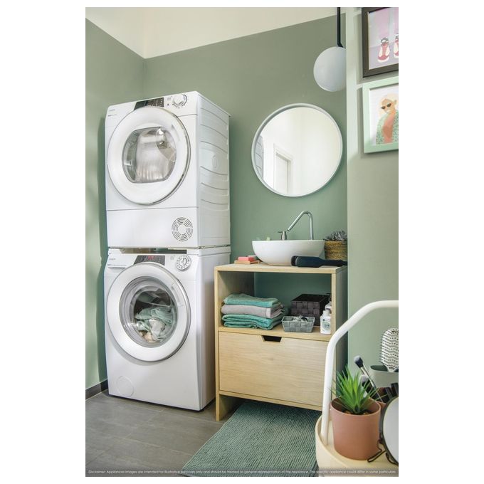 Candy RO4 1274DWMT-1-S Rapidó Lavatrice Slim 7 Kg 1200 rpm Classe A Wi-Fi Vapore Inverter (85x60x45 cm) colore Bianco