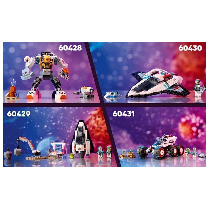 LEGO City 60430 Astronave Interstellare 60430-LEGO Giocattolo Gioco Spaziale per Bambini 6+ Anni con Navicella Minifigure e Drone Robot