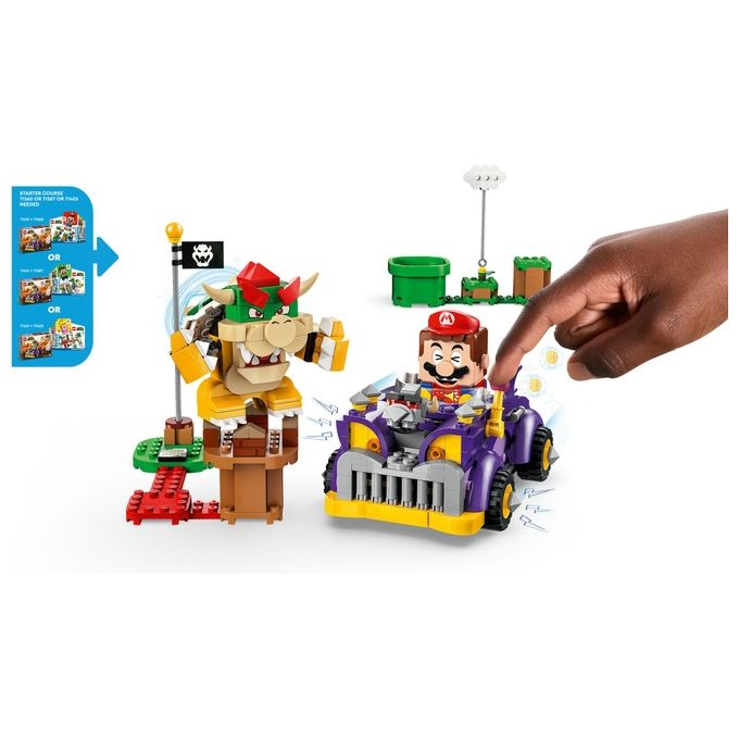 LEGO Super Mario 71431 Pack di Espansione Il Bolide di Bowser, Giochi Bambini 8+ Anni con Personaggio e Macchina Giocattolo