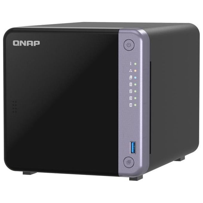 Qnap TS-432X-4G Server Nas e di Archiviazione Tower Alpine Alpine Al-524 4Gb Ddr4 Qnap Qts Nero
