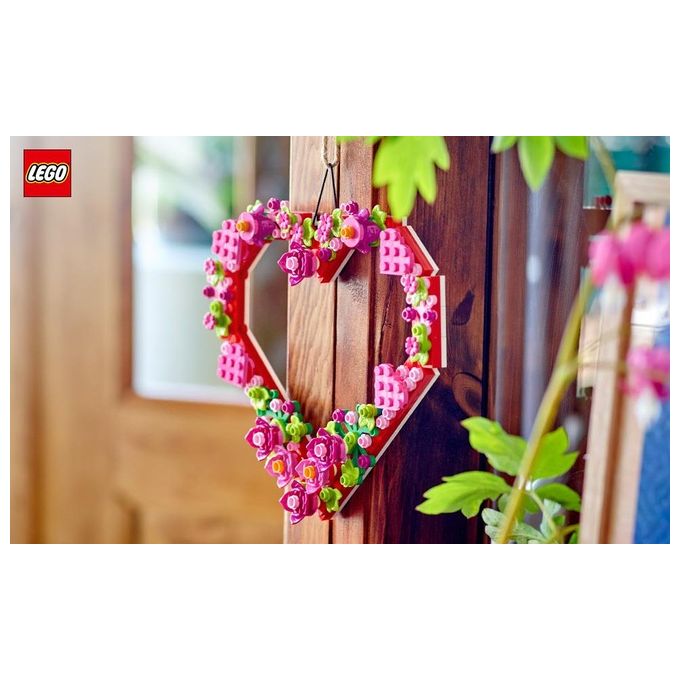 LEGO Creator 40638 Cuore Ornamento, Gioco da Costruire per Bambini 9+, Decorazione per Casa, Idea Regalo per Festa della Mamma