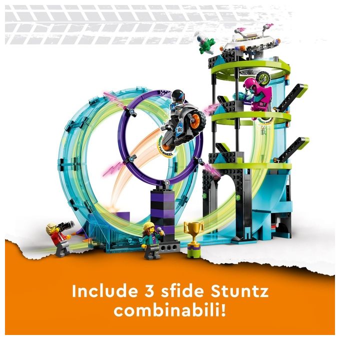 LEGO 60361 City Stuntz Set da Costruzione 385 pezzi per Bambini 7+ anni colore Multicolore
