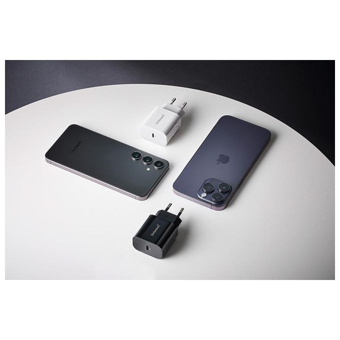 Intenso Power Adapter W20C Caricatore USB-C da 20 Watt Bianco