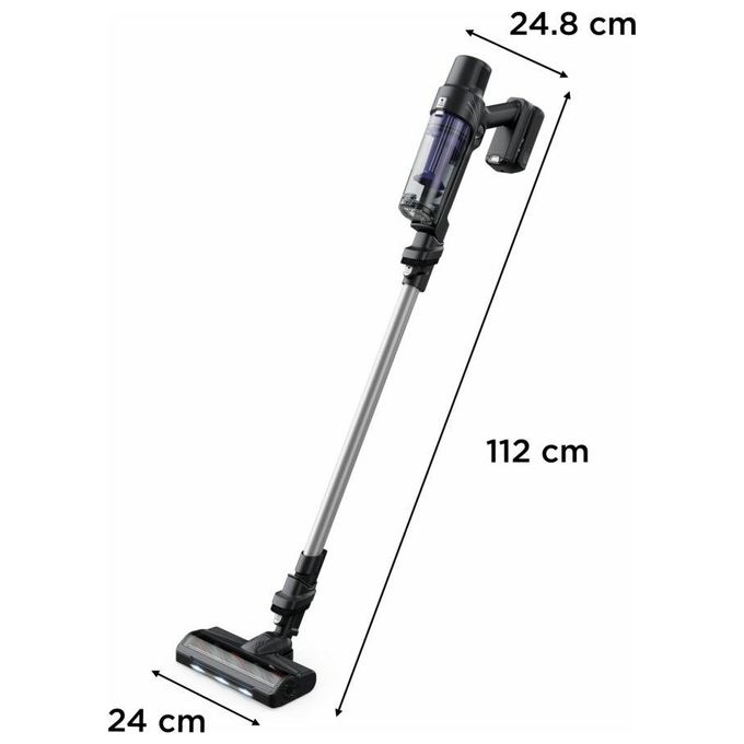 Rowenta RH6A35 Aspirapolvere Senza Filo Ciclonico Aspirapolvere Senza Sacco Potenza 140 Watt colore Viola e Argento