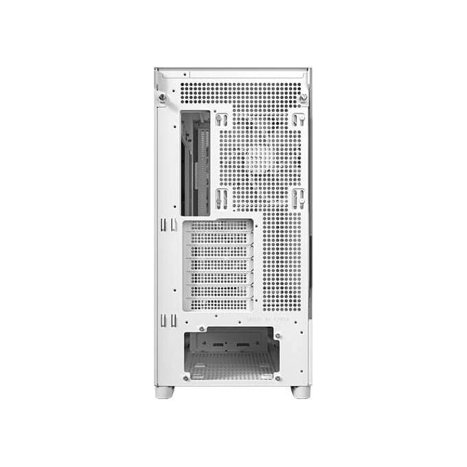 Antec Flux Wood White 5 Ventole Pwm Incluse Pannello Frontale ad Alto Flusso d'aria con Legno di Betulla Type-C Radiatore da 420mm e Supporto per Scheda Madre con Connessione Posteriore