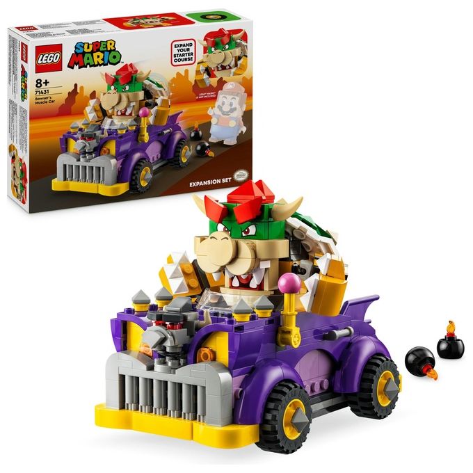 LEGO Super Mario 71431 Pack di Espansione Il Bolide di Bowser, Giochi Bambini 8+ Anni con Personaggio e Macchina Giocattolo