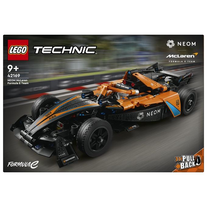 LEGO Technic 42169 NEOM McLaren Formula E Race Car, Macchina Giocattolo per Bambini 9+, Modellino di Auto F1 da Costruire