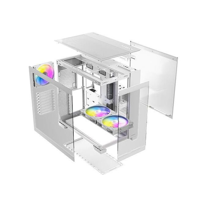 Antec C8 Argb Bianco 2 Ventole Tqr 160mm e 1 Tq 140mm Argb Pwm Incluse Supporto Radiatore 360mm
