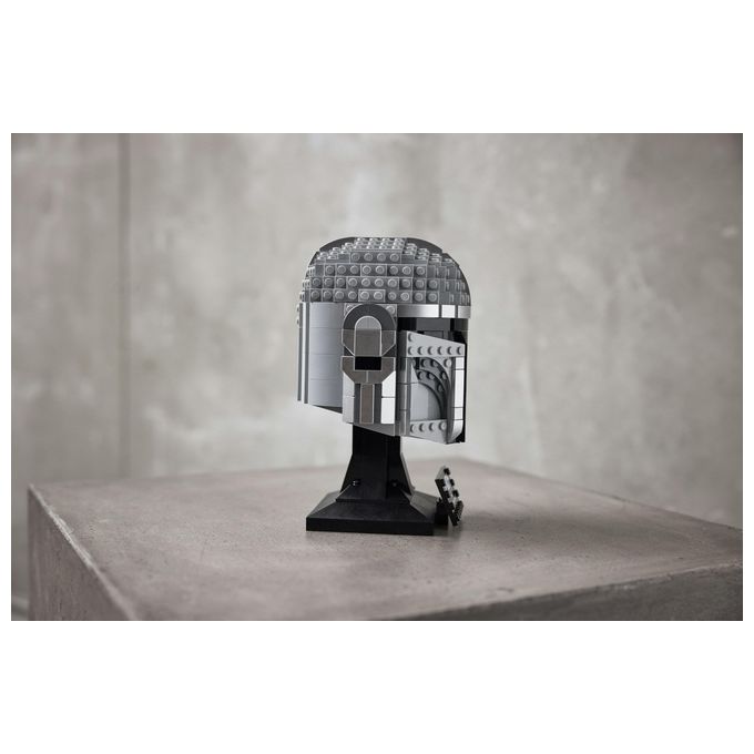LEGO Star Wars 75328 Casco del Mandaloriano, Elmo da Collezione, Regalo per Adulti da Esposizione di Guerre Stellari