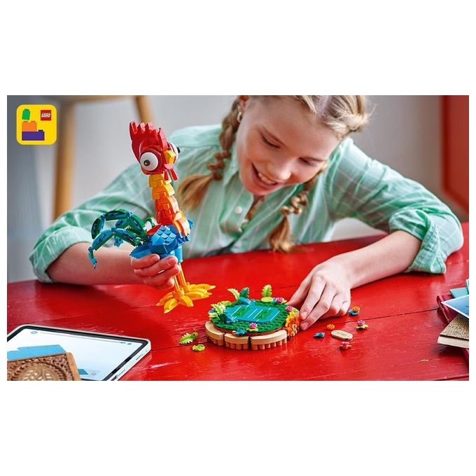 LEGO Heihei ǀ Disney dal Film Vaiana 2 Modello di Animale da Costruire con Parti Snodabili e Espositore Giochi per Bambini e Bambine da 9 Anni in su Idea Regalo di Compleanno da Collezione 43272