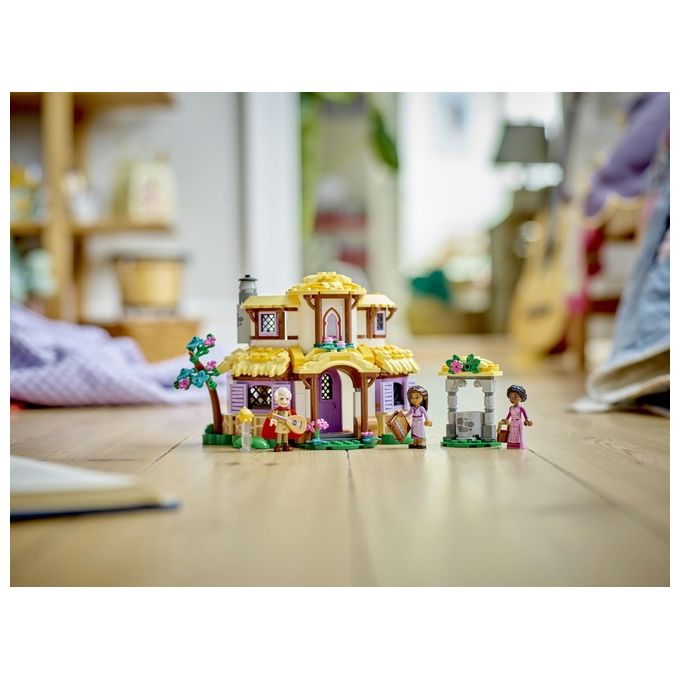 LEGO Disney Wish 43231 Il Cottage di Asha, Casa delle Bambole Giocattolo dal Film Wish, Idea Regalo per Bambine e Bambini