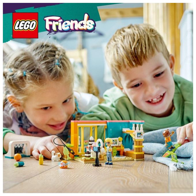 LEGO Friends 41754 La Cameretta di Leo, Set Camera da Letto a Tema Cucina e Video Making, Giochi per Bambini 6+ da Collezione