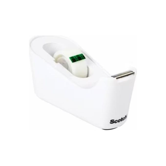 Scotch Dispenser C18 Bianco e Nastro Invisibile Scotch Magic 19mmx33mt