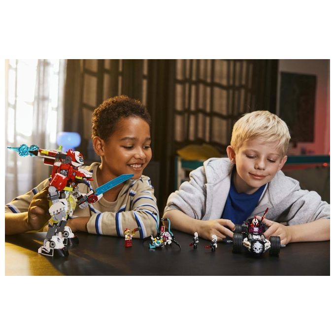LEGO Set 71497 Costruzione Mech Tigre di Cooper e Bolide di Zero Dreamzzz