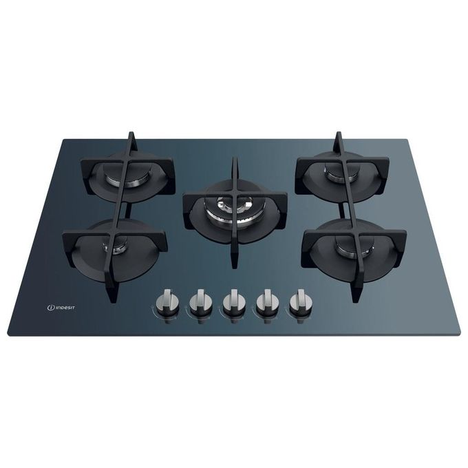 Indesit ING 72T-GR Piano Cottura a Gas 5 Zone 73 cm Grafite