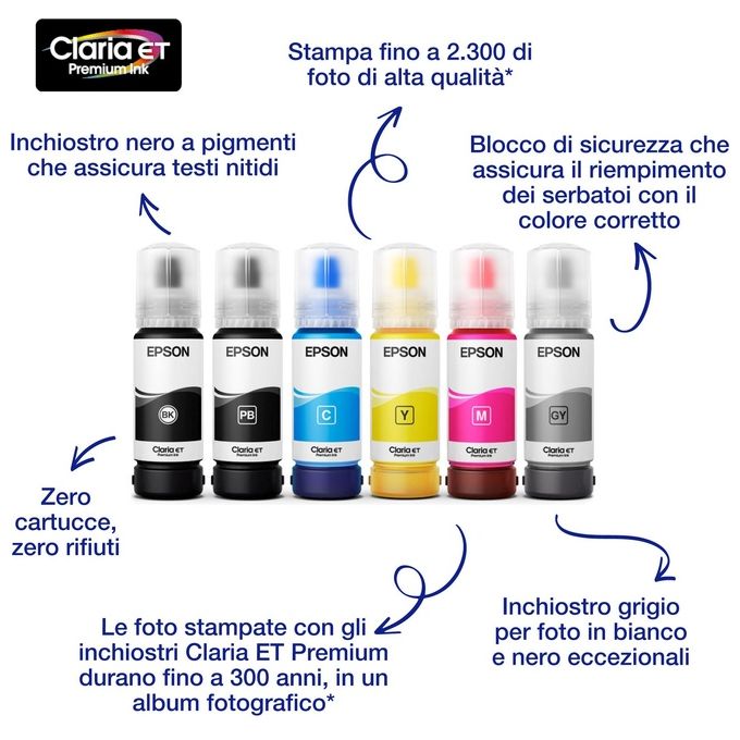 Epson 114 Ecotank Yellow Ink Bottle Cartuccia d'Inchiostro