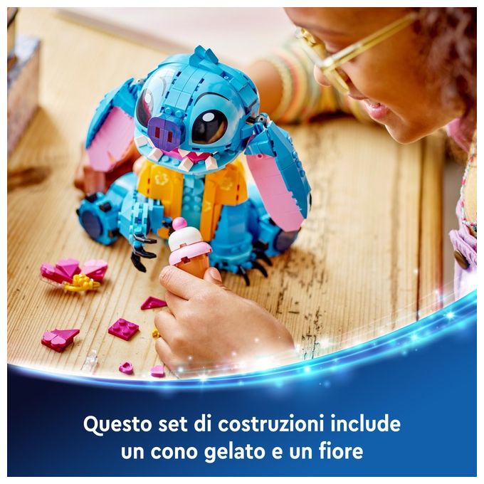 LEGO Disney 43249 Stitch, Gioco per Bambini 9+, Personaggio da Costruire con Parti Mobili, Idea Regalo Divertente dal Film