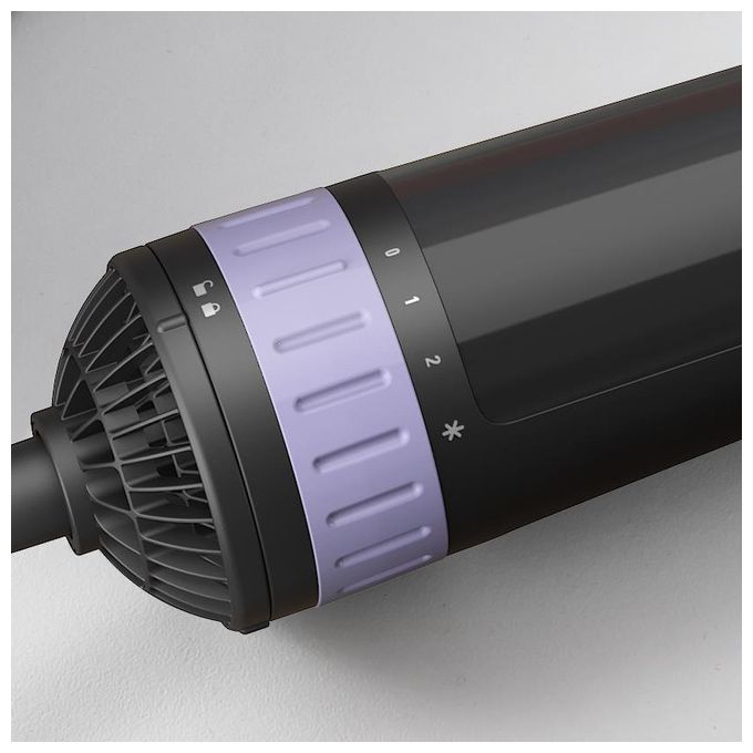 Rowenta Brush Activ Spazzola ad Aria Calda Caldo Nero-Viola 1000W 1.8mt