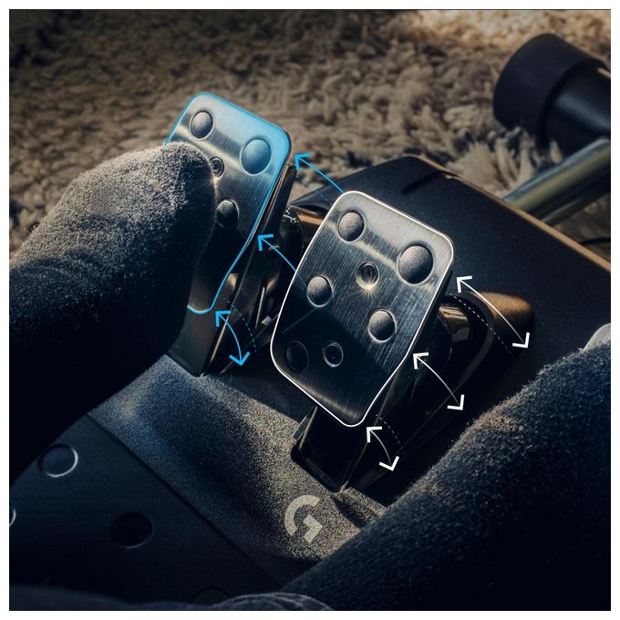 Logitech G923 TrueForce XB1 Volante da Corsa e Pedali e Driving Force Leva di Cambio Nero