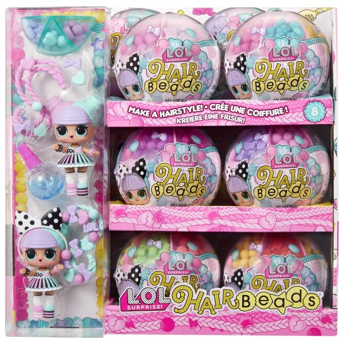 MGA Entertainment Bambola L.O.L. Surprise! Hair Beads Tots Assortito
