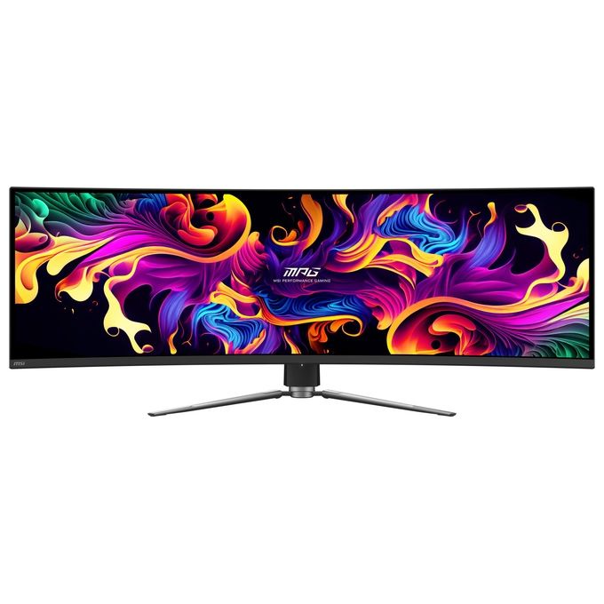 MSI MPG 491CQP QD-OLED Monitor Gaming Curvo 49'' OLED Quantum Dot DQHD (5120x1440) 144Hz - 003ms 99% DCI-P3 ΔE≤2 DisplayHDR True Black 400 KVM RGB DP 1.4a HDMI 2.1 USB Type-C