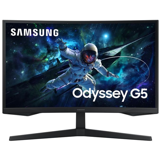 Samsung Monitor Gaming Odyssey G5 Curvo 27'' WQHD 2K 165 Hz 1 ms FreeSync per Esperienze di Gioco Immersive
