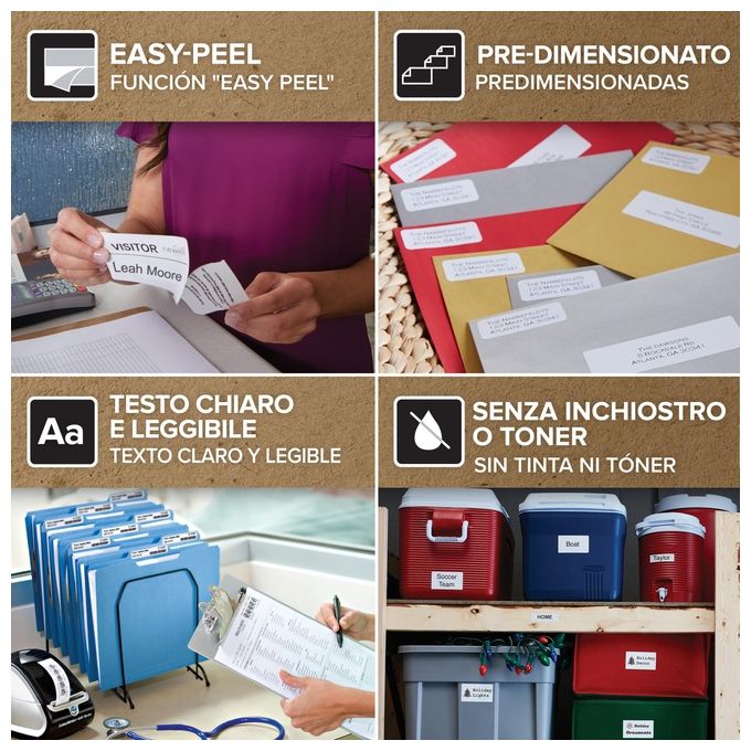 Dymo Cf12x220 etichette Labelwriter 54x101mm Bianco