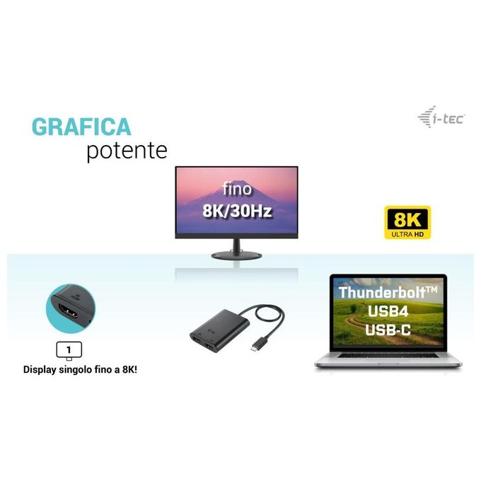 I-Tec USB-C Dual 4K-60Hz HDMI Video Adapter