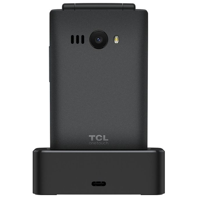 TCL 4043D OneTouch Telefono Cellulare a Conchiglia Dual SIM 4G Display 3.2'' Tasto SOS Bluetooth 5.0 colore Grigio