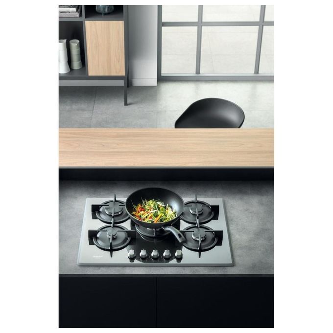 Hotpoint HAGD 72S-ICE Piano Cottura a Gas 5 Zone Griglie in Ghisa 73 cm