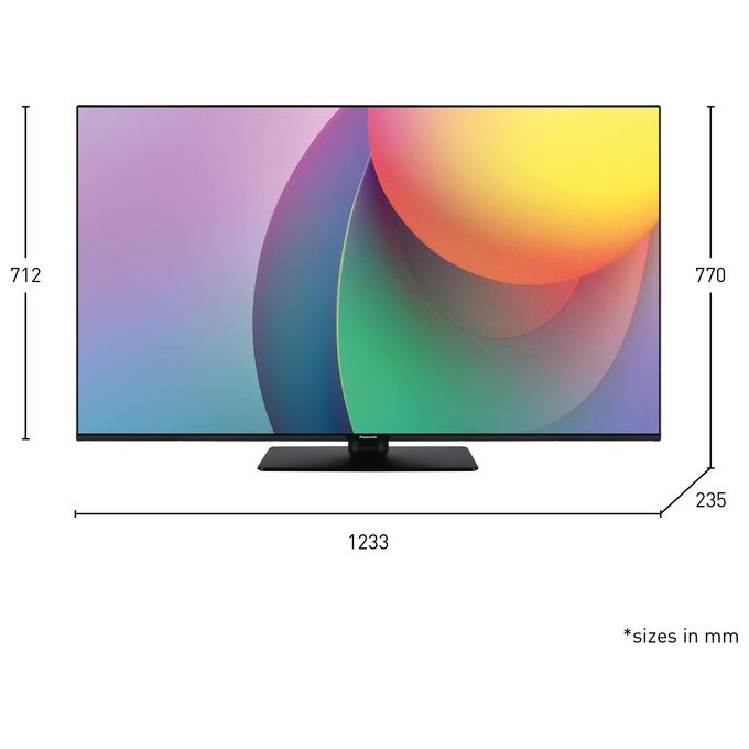 Panasonic TB-55W60AEZ Serie W60 55 inch 4K Ultra HD LED Smart TV 2024 TiVo Colour Engine 4K Dolby Vision e Atmos Game Mode Plus Per un  Esperienza Visiva Ottimale