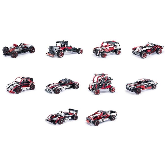 Meccano Multimodello da 25 Supercar Motorizzata Kit Di Costruzioni con 347 Pezzi Attrezzi e Fari Funzionanti