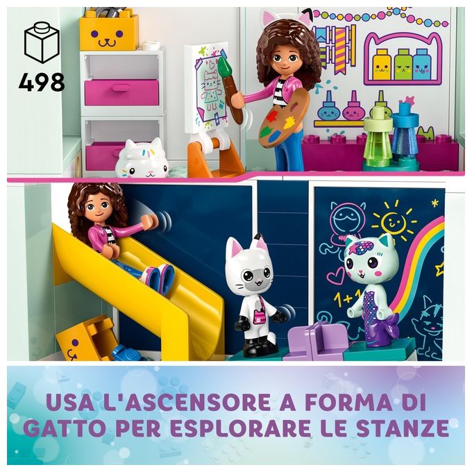 LEGO 10788 La Casa delle Bambole di Gabby, Casa Giocattolo a 4 Piani e 8 Stanze con i Personaggi di Gabby, Regalo Bambini 4+