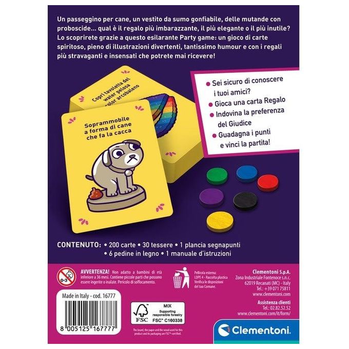 Clementoni Party Game Regalo Bizzarro