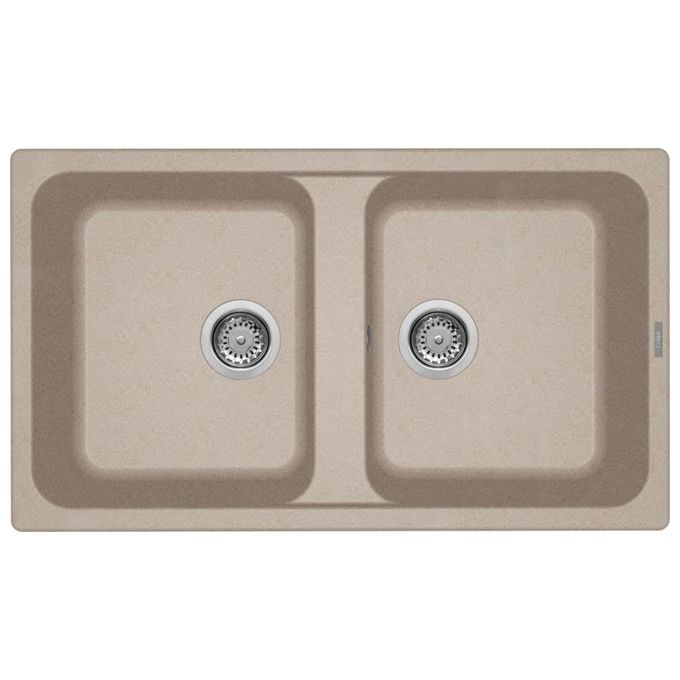 Elleci LG245051 Lavello da Incasso 2 vasche 86 x 50 cm finitura Granitek Avena 51 Life 500