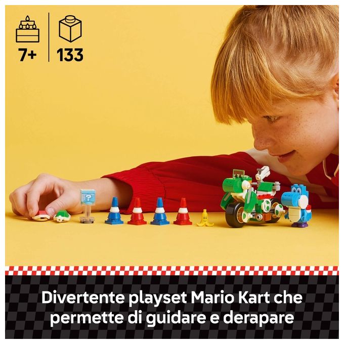 LEGO Set Moto Yoshi 72031 Mario Kart Super Mario in Edizione Esclusiva per Appassionati di Costruzioni Creative