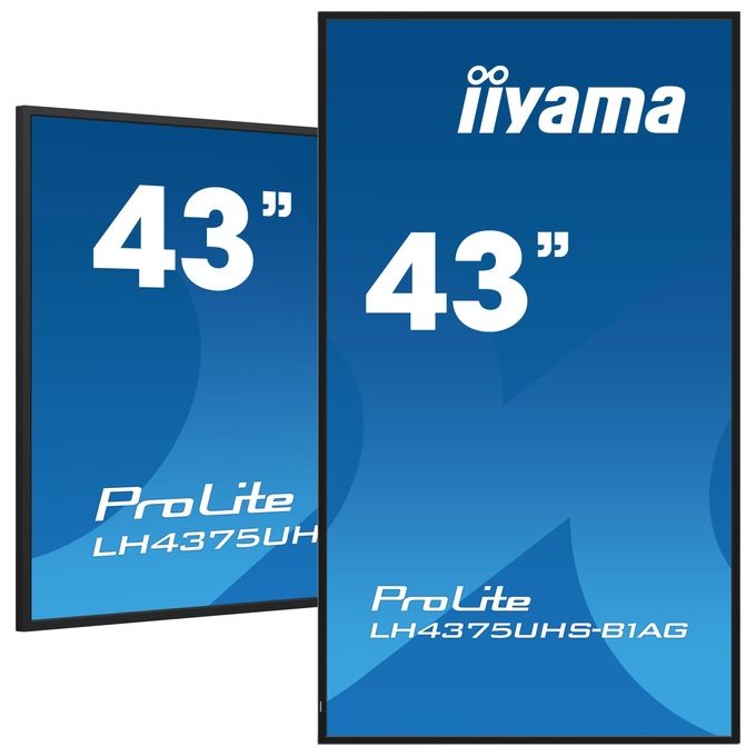 Iiyama LH4375UHS-B1AG Visualizzatore di Messaggi 42.5'' Lcd Wi-fi 500 Cd-m² 4k Ultra Hd Processore Integrato Android 8.0 18-7