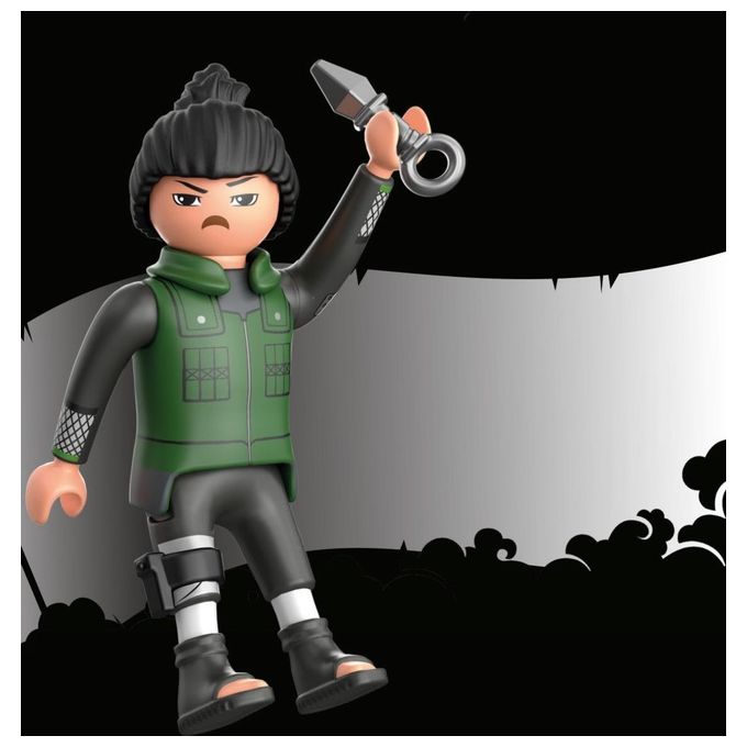 Playmobil Naruto Shikamaru in Gilet Verde Scuro con Pantaloni e Stivali Neri