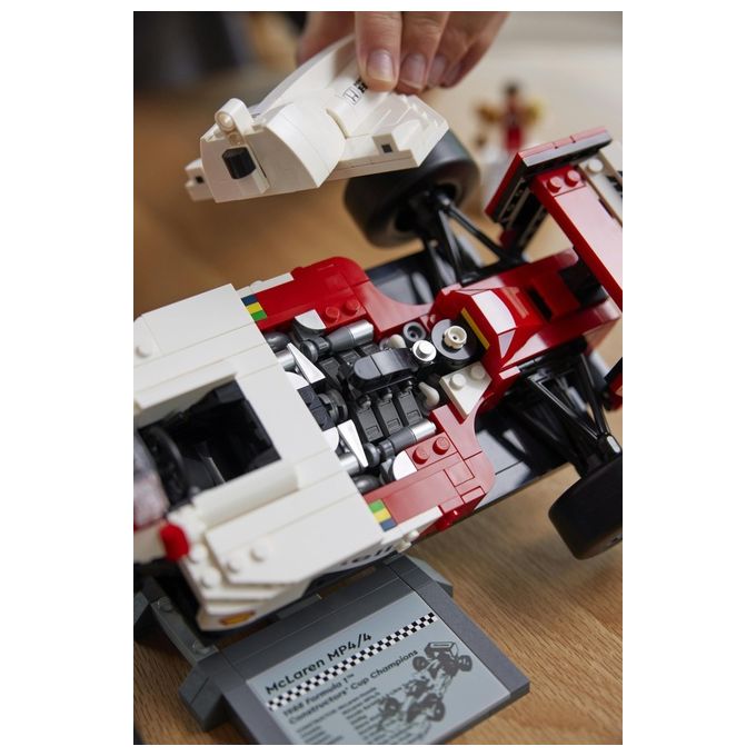 LEGO 10330 Icons Modellino da Costruire McLaren MP4-4 con Minifigure di Ayrton Senna 693 pezzi colore Nero